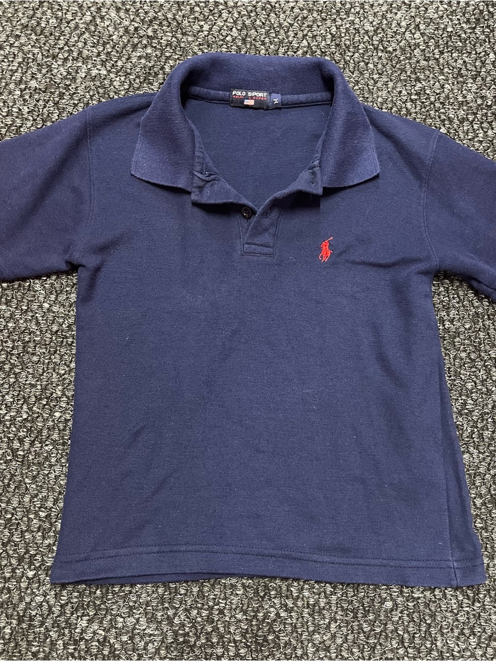 Polo by Ralph Lauren Navy Kids Polo with Red Embroidered Pony